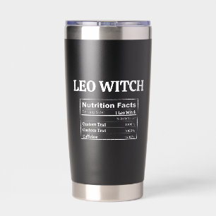 Custom Leo Gift Zodiac Astrology Witchy Birthday Insulated Tumbler