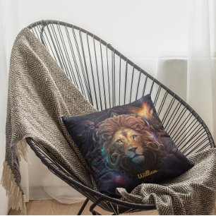 Custom Leo Zodiac Horoscope Fantasy Sun Sign Cushion