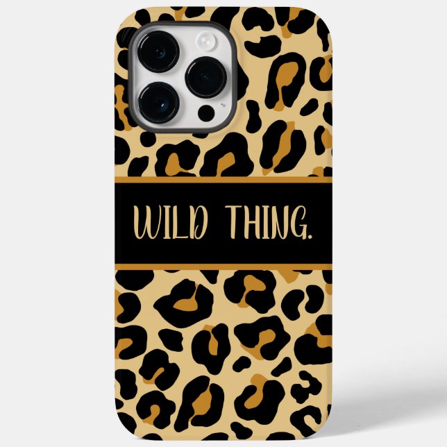 Custom Leopard Classic Modern Print Classic  Case-Mate iPhone Case (Back)