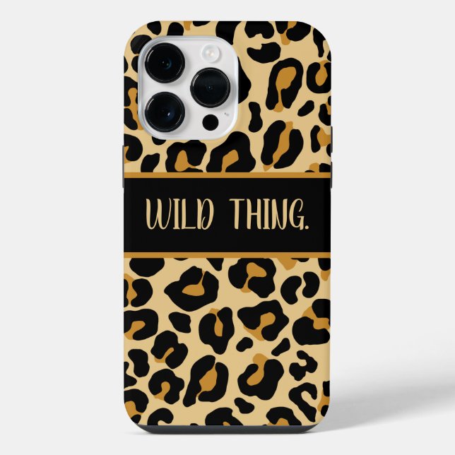 Custom Leopard Classic Modern Print Classic  iPhone Case (Back)