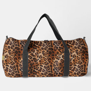 Custom Leopard Duffle Bag