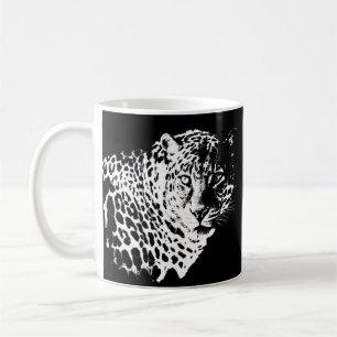 Custom Leopard Face Animals Pop Art Template Coffee Mug
