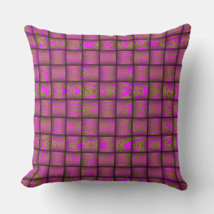 Custom Leopard Pink Woven Pattern Sofa Pillow