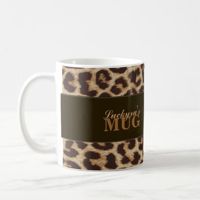 Custom Leopard Print Mug (Left)