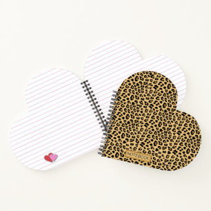 Custom Leopard Print Pattern Notebook