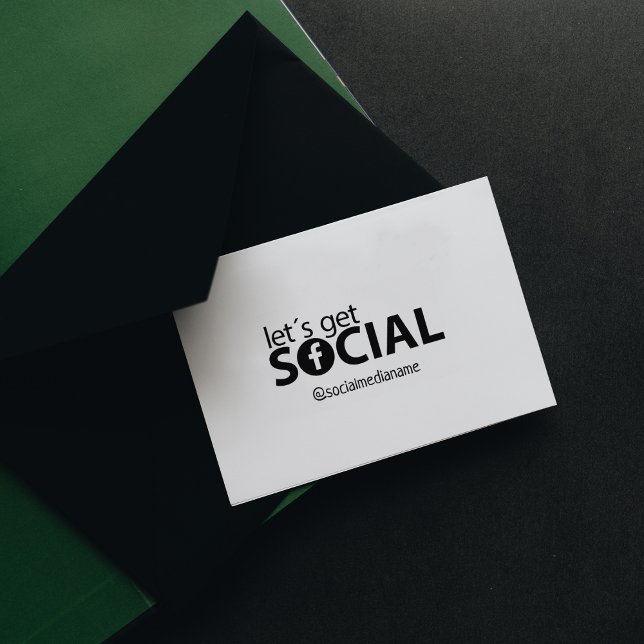 Custom Let´s get social on Facebook Rubber Stamp (Creator Uploaded)