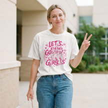 Custom Lets Go Girls Cowgirl Bride Tribe Party