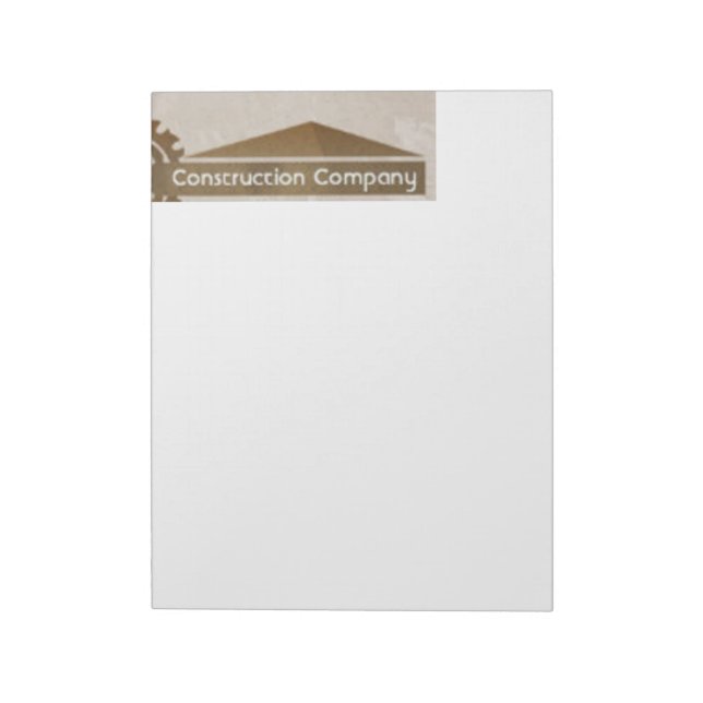 CUSTOM LETTERHEAD NOTE PADS 8 1/2 X 11 (Rotated)
