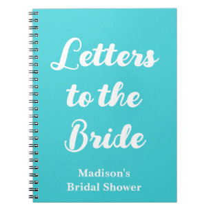 Custom Letters to the Bride Hen Do Bridal Shower Notebook
