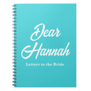 Custom Letters to the Bride Hen Do Bridal Shower Notebook