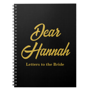 Custom Letters to the Bride Hen Do Bridal Shower Notebook