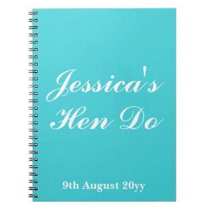 Custom Letters to the Bride Hen Do Trip Weekend Notebook