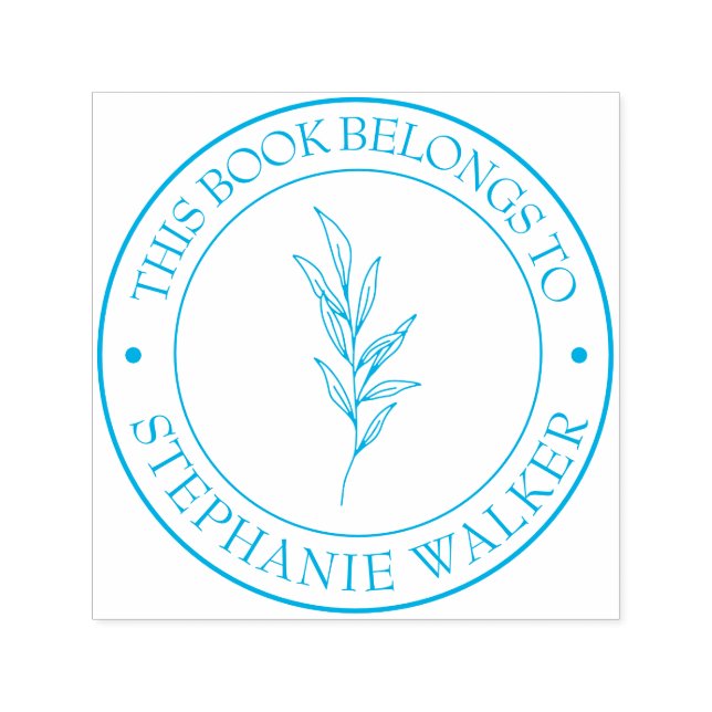 Custom Library Book Stamp - Ex Libris - Bookplate (Design)