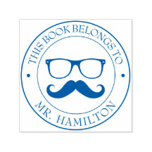 Custom Library Book Stamp - Ex Libris - Bookplate