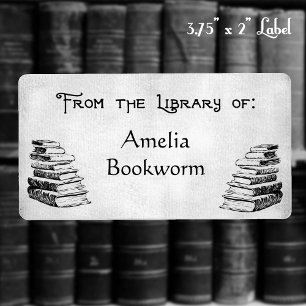 Custom "Library Of" Vintage Books Labels