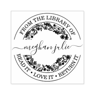 Custom Library Stamp With Proof