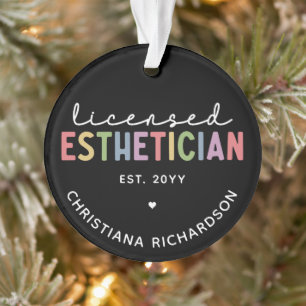 Custom Licensed Aesthetician Cosmetologist  Ornament