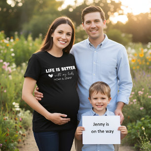 Custom Life Is Better shirt with Kid Name, T-Shirt