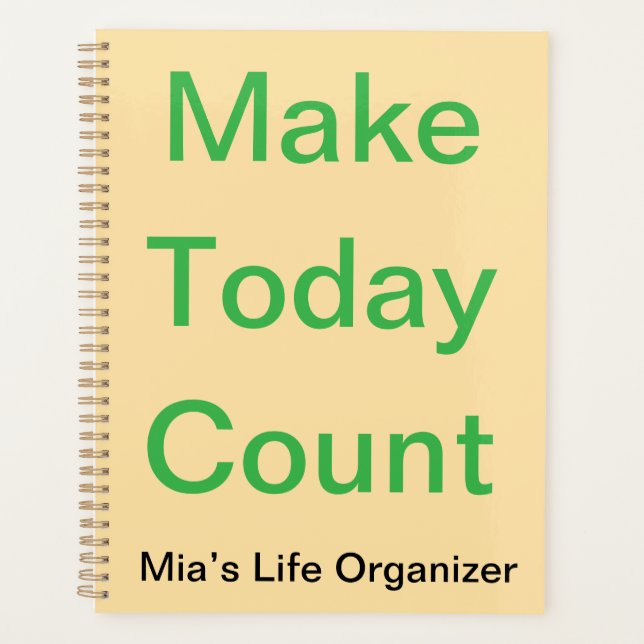 Custom Life Planner – Motivational 2025 Journal (Front)