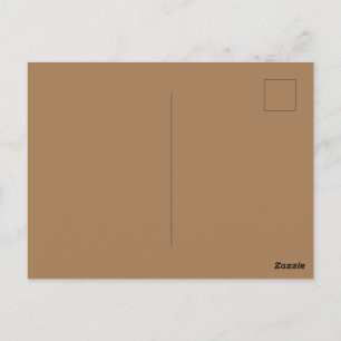 Custom Light Brown Picture-Perfect Standard Postcard