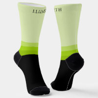 Custom Light Dark Bright Green Black Colour Block