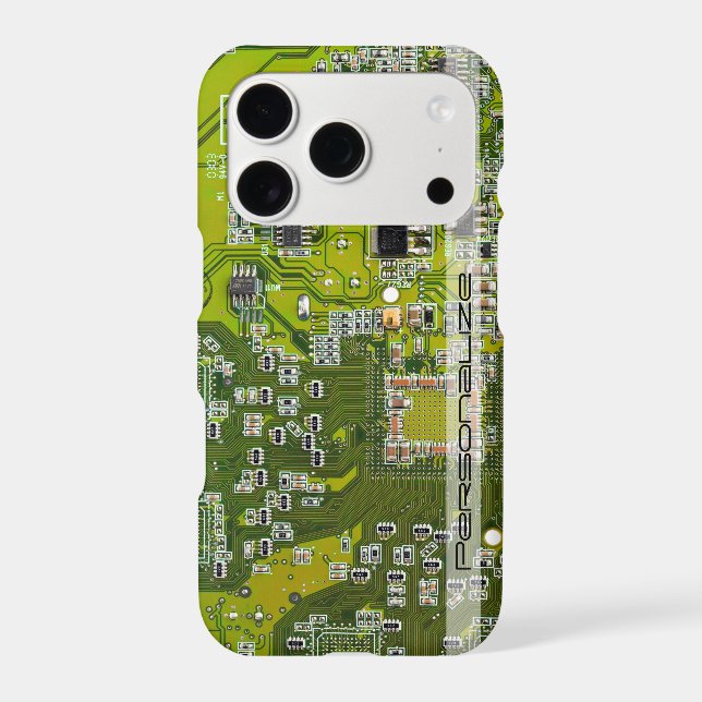 Custom Light Green PCB Circuit Board for IT Pros (Back)