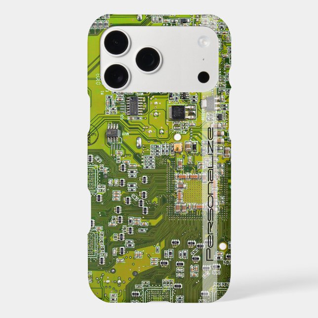 Custom Light Green PCB Circuit Board for IT Pros (Back)