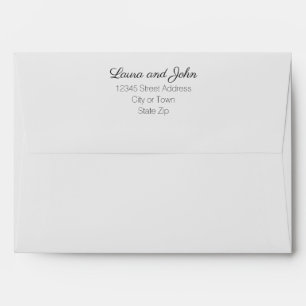 Custom Light Grey Whisper Grey 5x7 Envelope