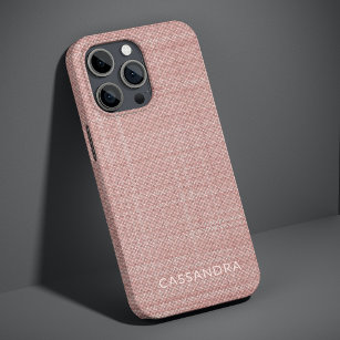 Custom Light Pastel Dusty Rose Blush Pink  Coloure iPhone 13 Pro Case