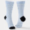 Custom Light Soft Blue White Chequered Pattern