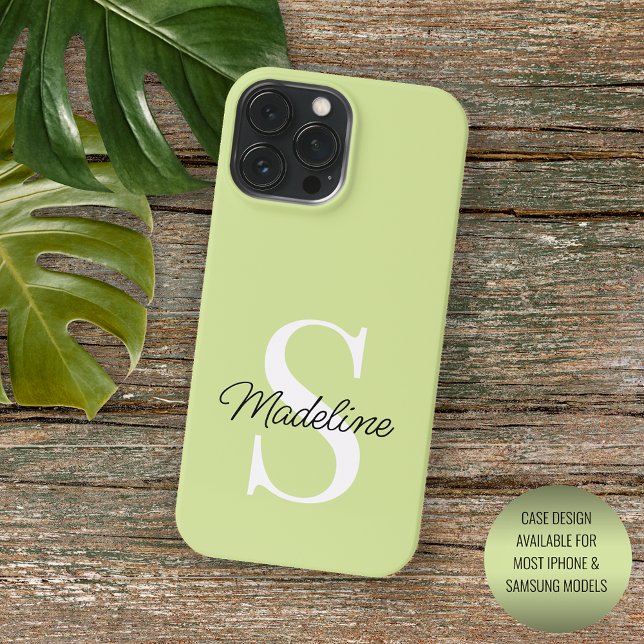 Custom Light Summer Chartreuse Lime Green Yellow Case-Mate iPhone Case (Creator Uploaded)