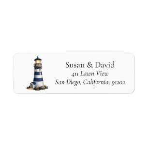 Custom Lighthouse Address Return Address Label