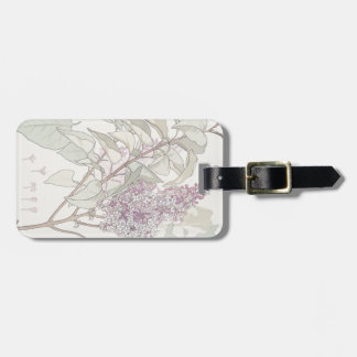 Custom Lilac Luggage Tag