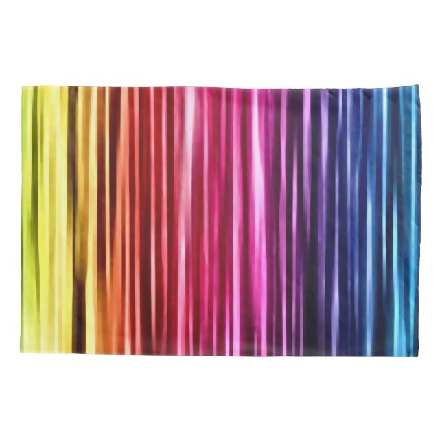 Custom Liquid Rainbow Airbrush Art Pillowcase (Back)