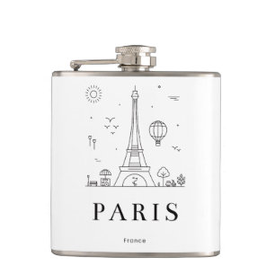 Custom Liquor Flask – Personalized Vinyl Flask for