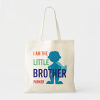 Custom little brother superhero silhouette boys