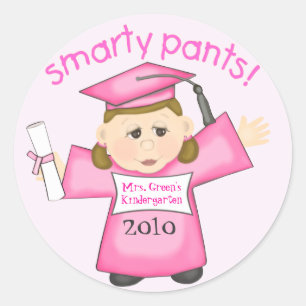Custom Little Girl's Graduation Sticker