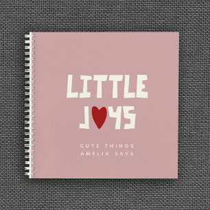 Custom Little Joy Kids Sayings Keepsake Journal