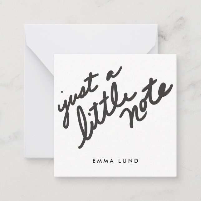 Custom Little Note Stationery Card (Front)