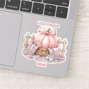 Custom Little Pumpkin Pinkoween Baby Watercolor