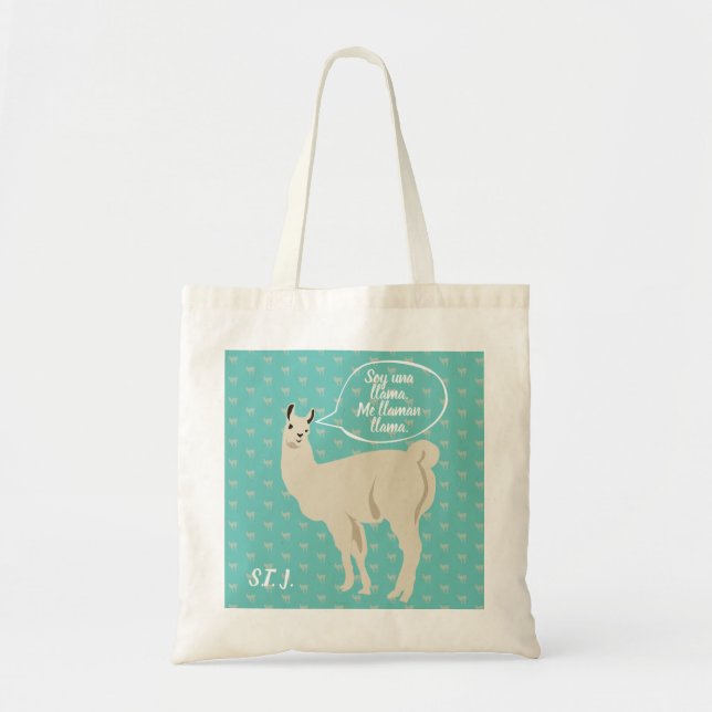 Custom Llama Tote Bag (Front)