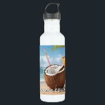 Custom Location Coco Loco 710 Ml Water Bottle<br><div class="desc">Change the text fields as you wish. Using the editing tool,  you can also change the fonts and their sizes and colors as you wish. See my store for more custom tropical items.</div>