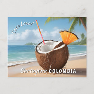Custom Location Coco Loco Postcard