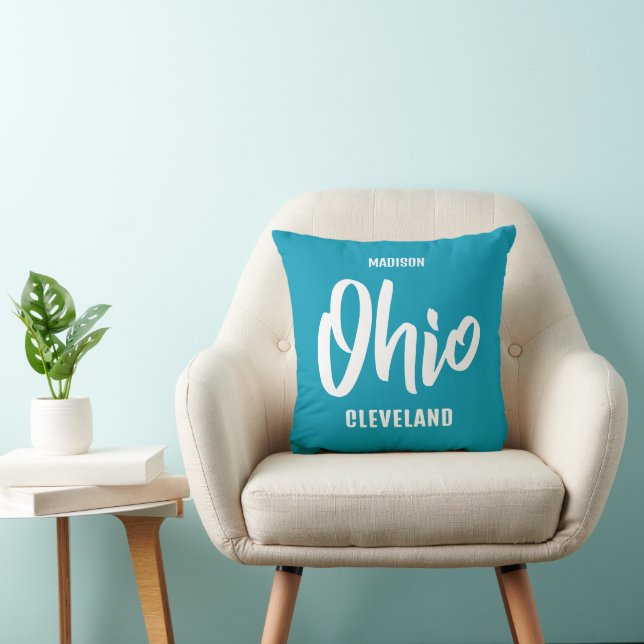 Custom Location, Name & Color Ohio Cushion (Chair)