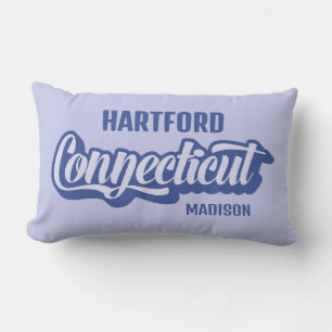 Custom Location & Name Connecticut Lumbar Cushion