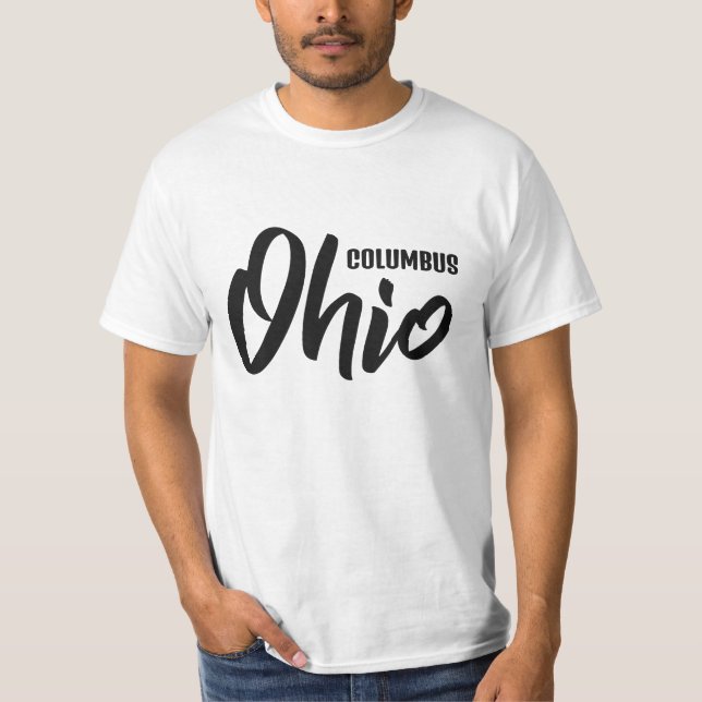 Custom Location & Text Ohio T-Shirt (Front)