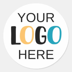 Custom Logo 3 inch Matte Classic Round Stickers