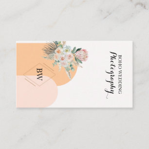Custom Logo Abstract Minimal Boho Business Card