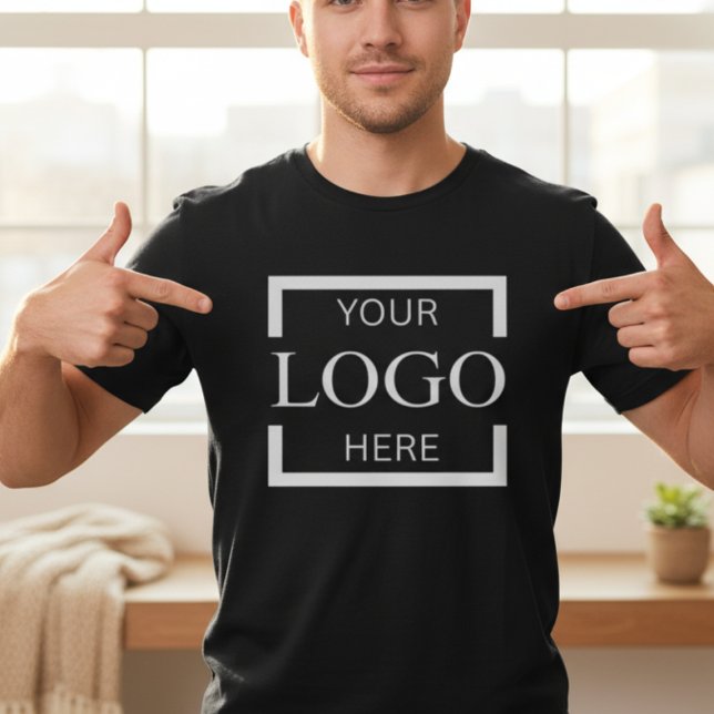 Custom Logo | Add Your Own Business Brand  T-Shirt (Custom Logo Template - Add Your Own Brand Design)