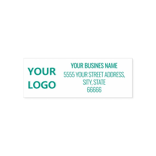 Custom Logo Address Name Company Personalised Self-inking Stamp (Design)